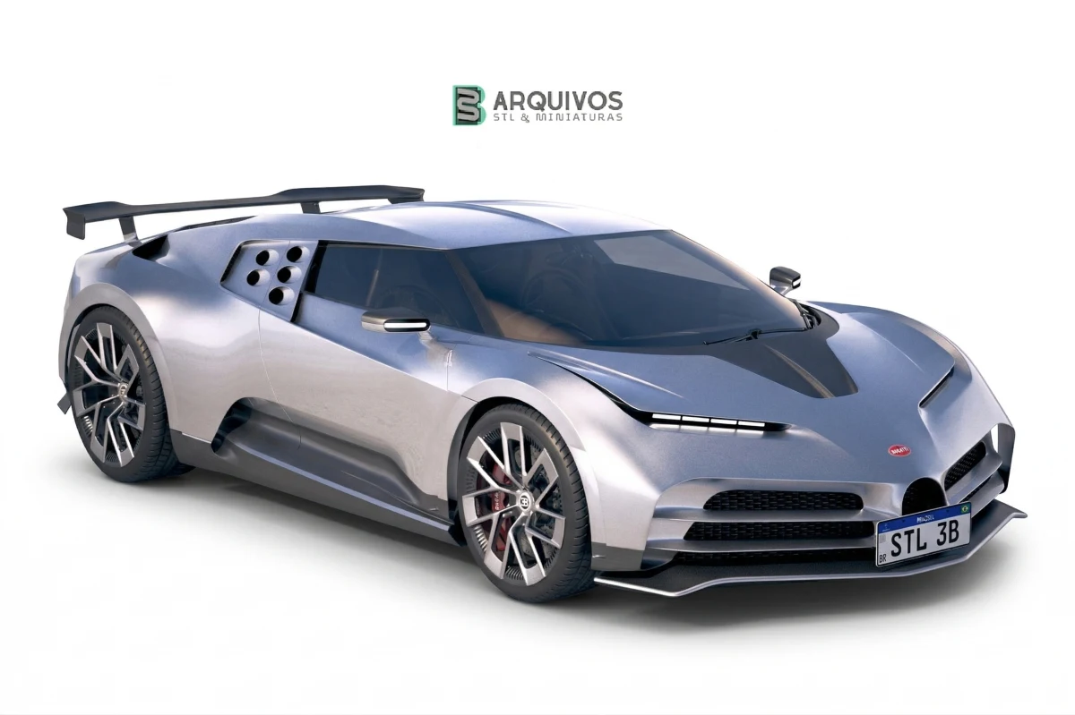 Modelo 3D STL - Bugatti Centodieci 2020 — foto 5
